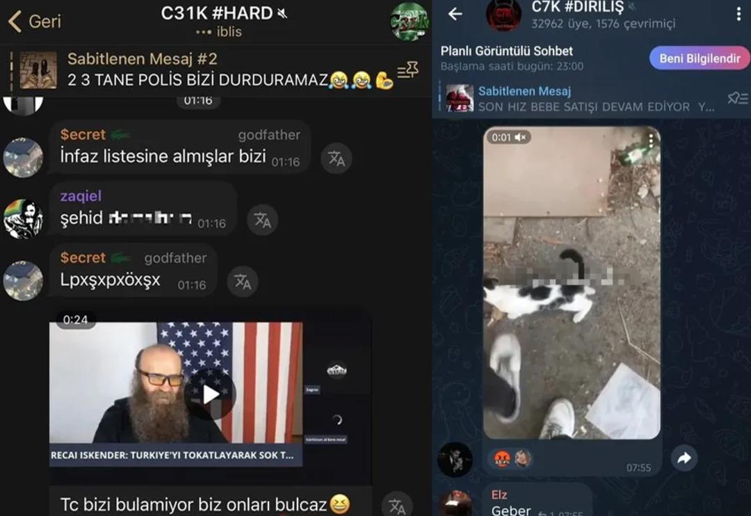 Ulusal ve dini değerlere hakaret ediyorlar ve insanları tehdit ediyorlar! Devlet için de bir zorluk var ... Telegram'daki suç deliği 2